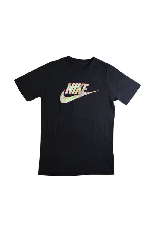 A Black Short Sleeve T Shirts from Nike in size 8Y for neutral. (Front View)
