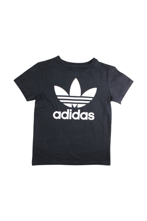 A Black Short Sleeve T Shirts from Adidas in size 9Y for neutral. (Front View)