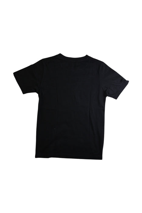 A Black Short Sleeve T Shirts from Adidas in size 10Y for boy. (Back View)