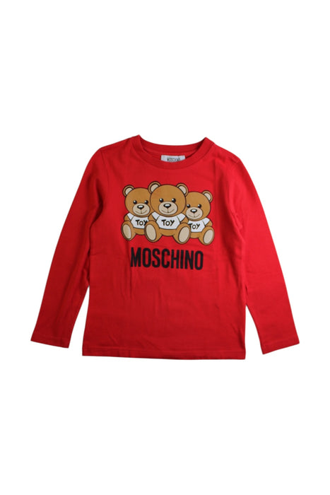 A Red Long Sleeve Shirts from Moschino in size 5T for neutral. (Front View)