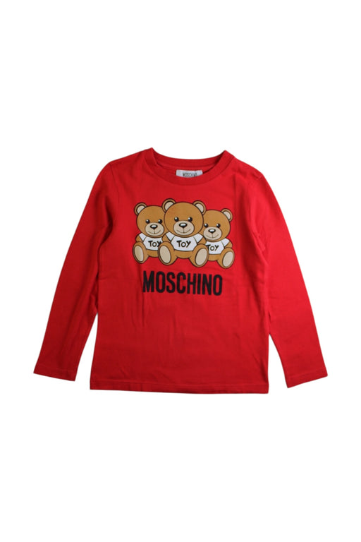 A Red Long Sleeve Shirts from Moschino in size 5T for neutral. (Front View)