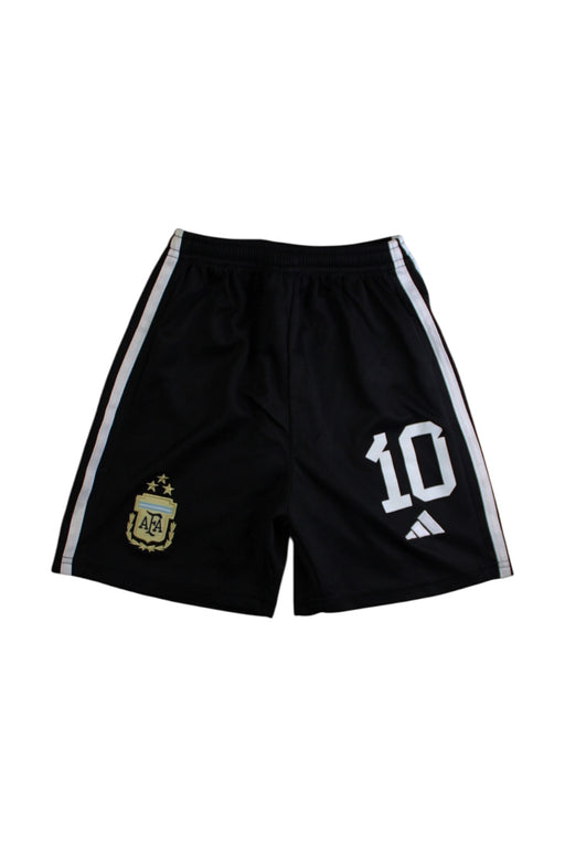 A Black Active Shorts from Adidas in size 10Y for boy. (Front View)