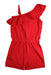 A Red Sleeveless Dresses from Tommy Hilfiger in size 6T for girl. (Back View)