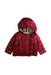 A Burgundy Puffer/Quilted Coats & Outerwear from Burberry in size 6-12M for girl. (Front View)