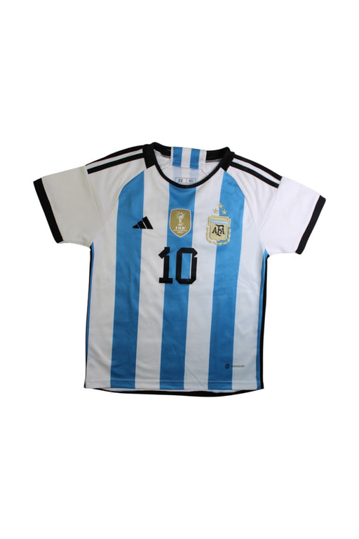 A Blue Active Tops from Adidas in size 10Y for boy. (Front View)