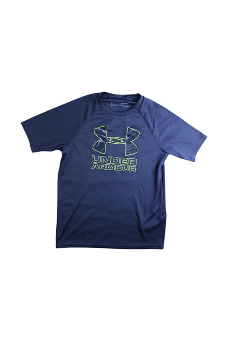A Blue Active Tops from Under Armour in size 7Y for boy. (Front View)