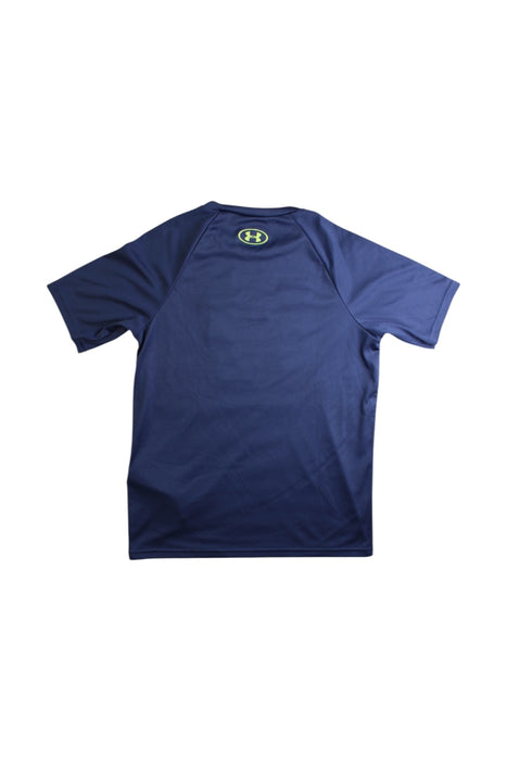 A Blue Active Tops from Under Armour in size 7Y for boy. (Back View)