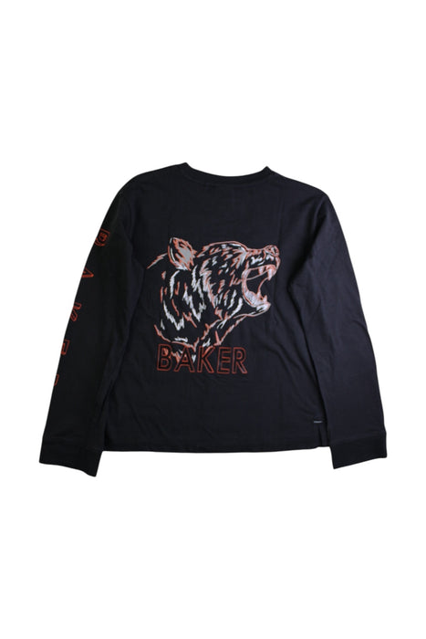 A Black Long Sleeve T Shirts from Baker by Ted Baker in size 9Y for boy. (Back View)