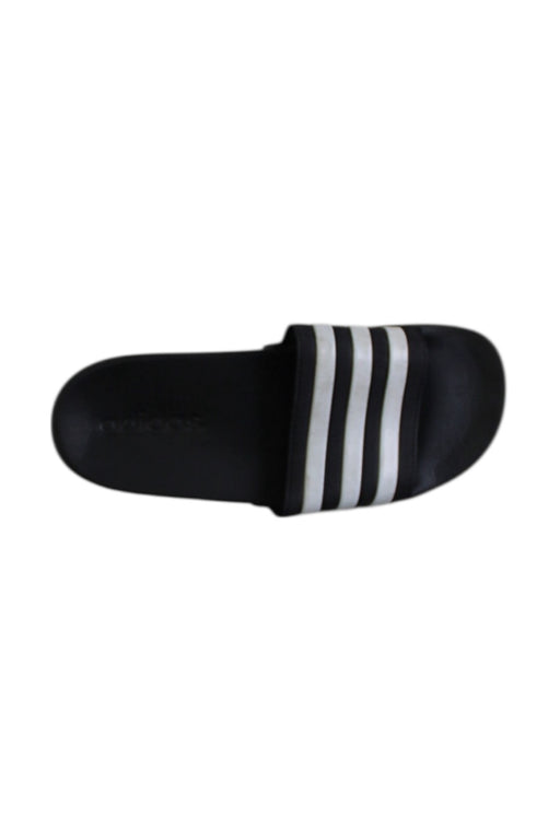 A Black Sandals from Adidas in size 10Y for neutral. (Front View)