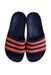 A Navy Slippers from Adidas in size 10Y for boy. (Back View)