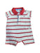 A Red Short Sleeve Rompers from Ralph Lauren in size 3-6M for neutral. (Front View)