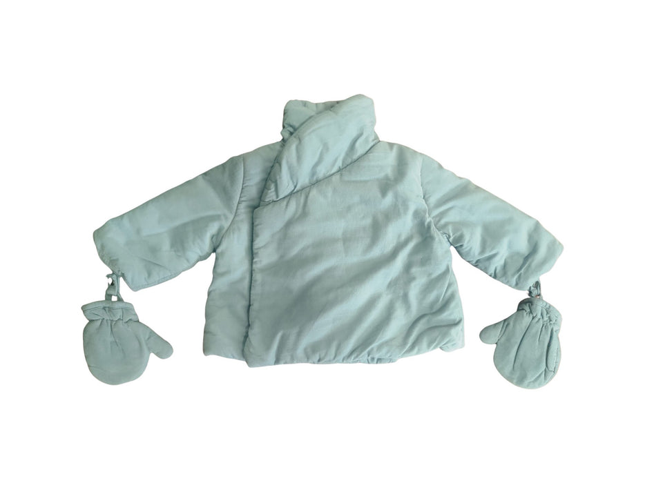 A Teal Puffer/Quilted Coats & Outerwear from Cyrillus in size 3-6M for neutral. (Front View)