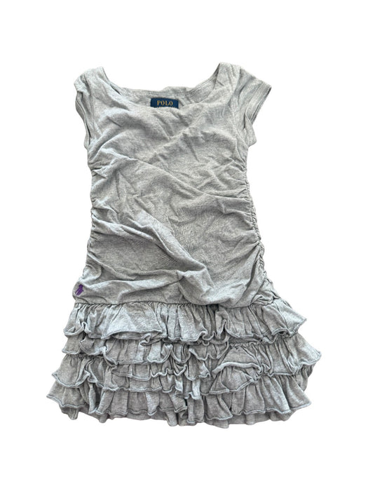 A Grey Short Sleeve Dresses from Polo Ralph Lauren in size 2T for girl. (Front View)