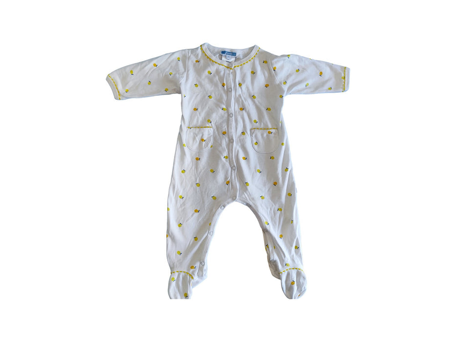 A White Onesies from Jacadi in size 3-6M for neutral. (Front View)