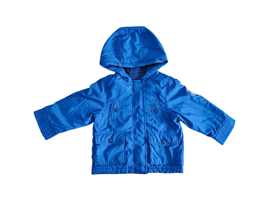 A Blue Rain Jackets from Jacadi in size 18-24M for boy. (Front View)