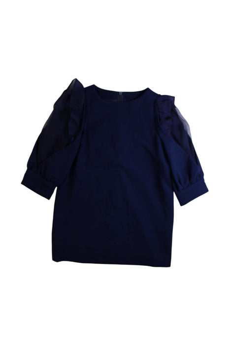 A Navy Long Sleeve Dresses from Snidel Girl in size 2T for girl. (Front View)