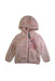 A Pink Puffer/Quilted Coats & Outerwear from DKNY in size 4T for girl. (Front View)