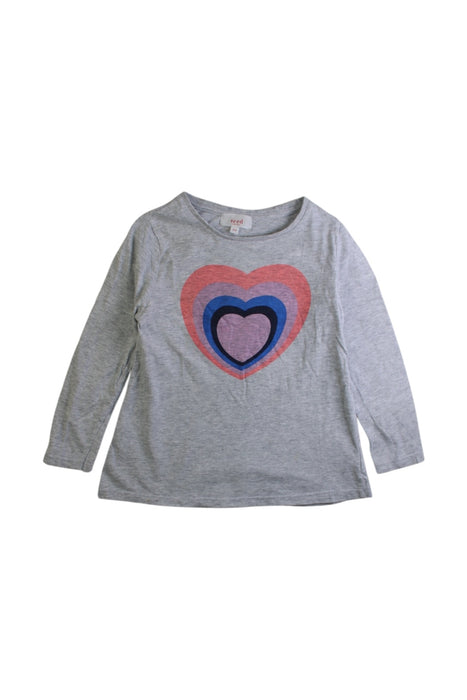 A Grey Long Sleeve T Shirts from Seed in size 3T for girl. (Front View)