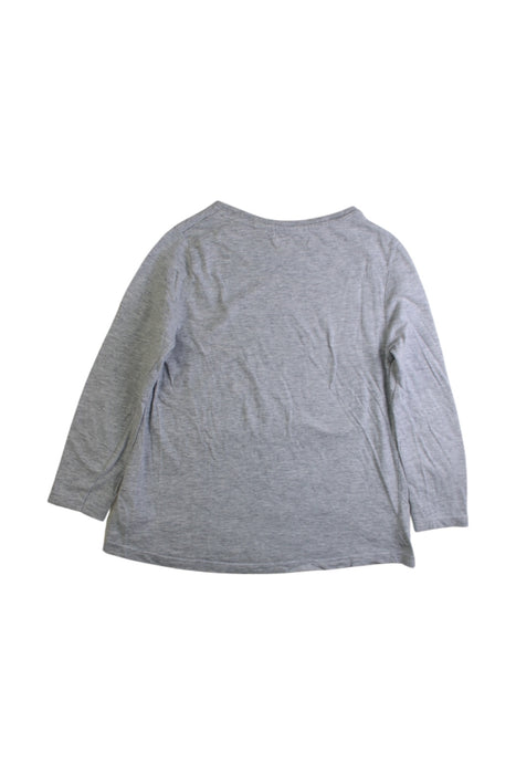 A Grey Long Sleeve T Shirts from Seed in size 3T for girl. (Back View)