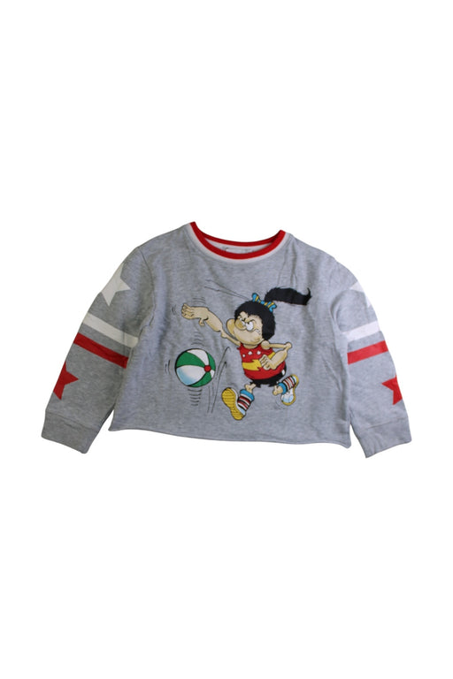 A Grey Crewneck Sweatshirts from Stella McCartney in size 5T for boy. (Front View)
