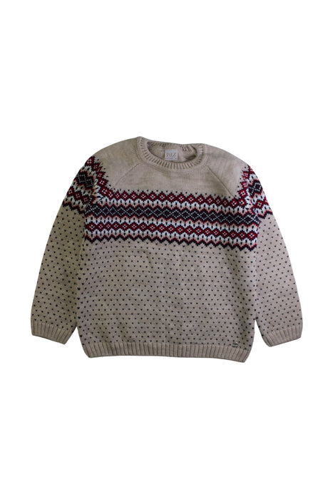 A Beige Knit Sweaters from Paz Rodriguez in size 10Y for neutral. (Front View)
