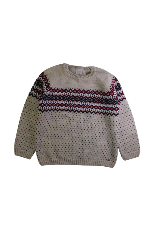 A Beige Knit Sweaters from Paz Rodriguez in size 10Y for neutral. (Front View)