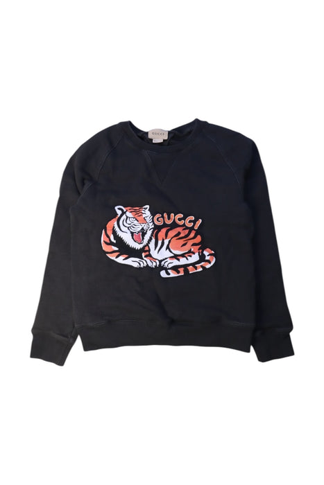 A Black Crewneck Sweatshirts from Gucci in size 12Y for neutral. (Front View)