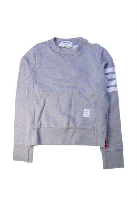 A Grey Crewneck Sweatshirts from Thom Browne in size 14Y for neutral. (Front View)