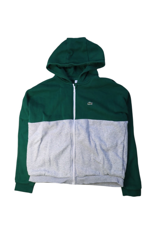A Green Hooded Sweatshirts from Lacoste in size 12Y for neutral. (Front View)