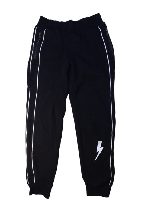 A Black Sweatpants from Neil Barrett Kids in size 12Y for boy. (Front View)