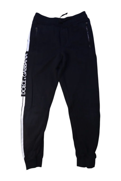 A Black Sweatpants from Dolce & Gabbana in size 10Y for boy. (Front View)