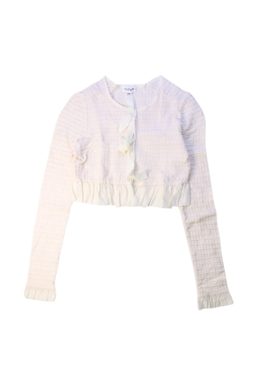 A White Cardigans from Jill Stuart in size 7Y for girl. (Front View)