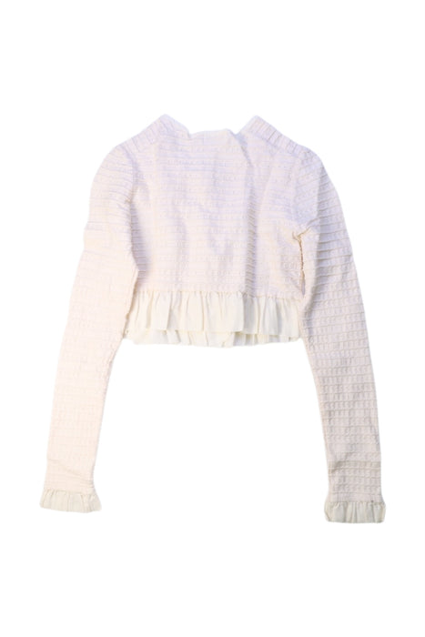 A White Cardigans from Jill Stuart in size 7Y for girl. (Back View)