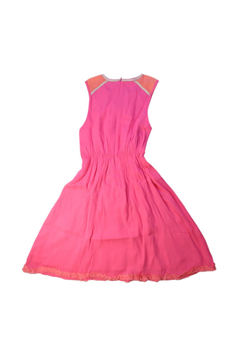 A Pink Sleeveless Dresses from ilovegorgeous in size 8Y for girl. (Back View)