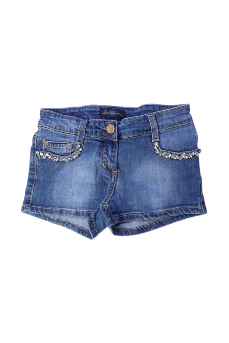 A Blue Shorts from Miss Blumarine in size 10Y for girl. (Front View)