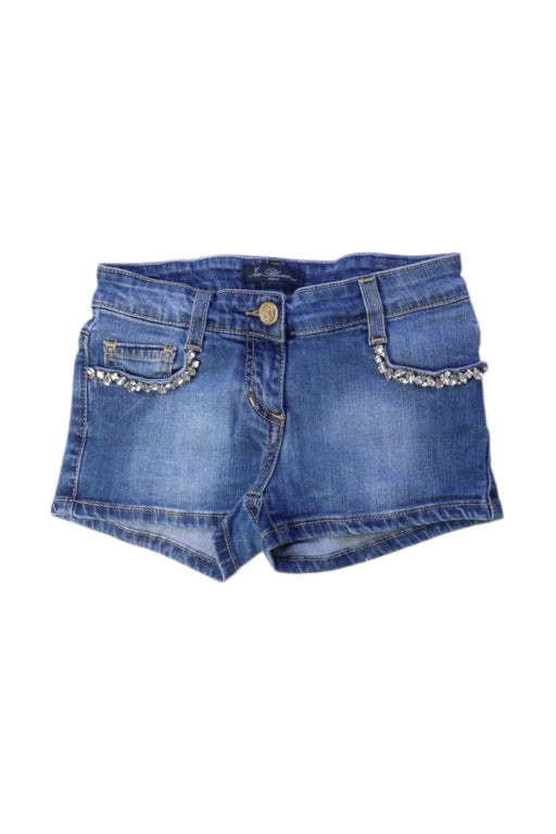 A Blue Shorts from Miss Blumarine in size 10Y for girl. (Front View)