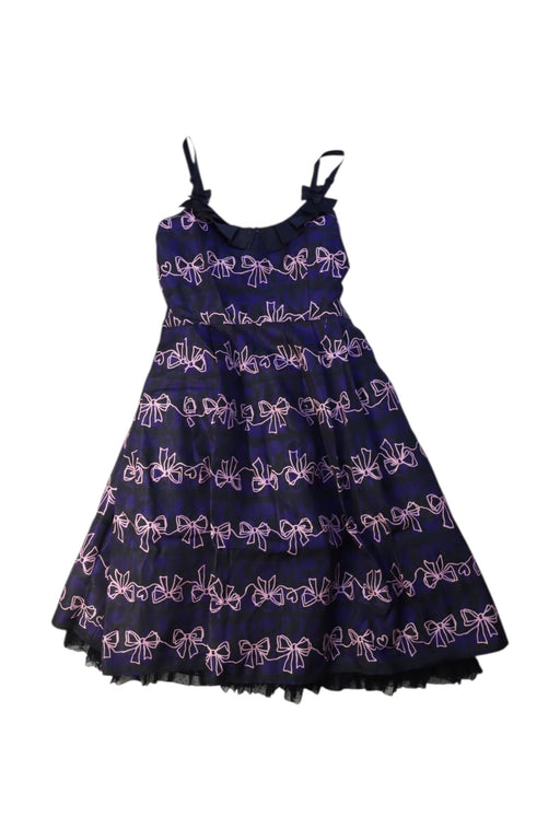 A Navy Sleeveless Dresses from Mezzo Piano in size 10Y for girl. (Front View)
