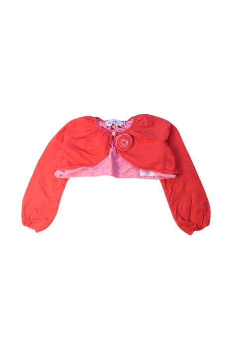 A Red Blazers from Dior in size 4T for girl. (Front View)