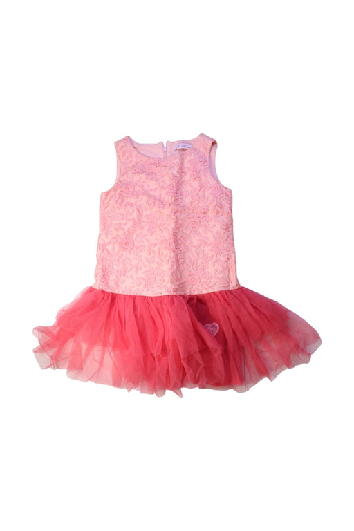 A Pink Sleeveless Dresses from Miss Blumarine in size 8Y for girl. (Front View)