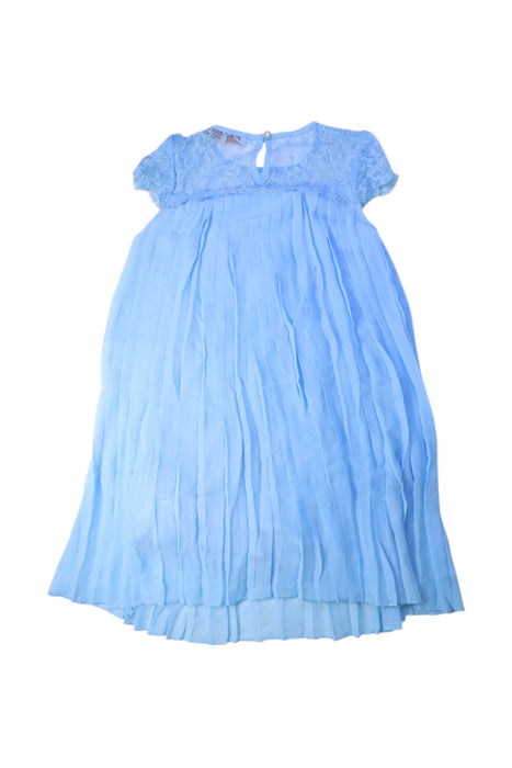 A Blue Short Sleeve Dresses from Miss Blumarine in size 8Y for girl. (Back View)