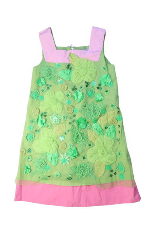 A Multicolour Sleeveless Dresses from MiMiSol in size 8Y for girl. (Front View)