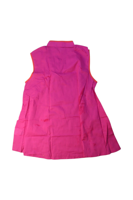 A Pink Sleeveless Dresses from Shanghai Tang in size 10Y for girl. (Back View)