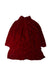 A Burgundy Long Sleeve Dresses from Special Day in size 8Y for girl. (Back View)
