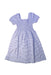 A Blue Short Sleeve Dresses from Seed in size 7Y for girl. (Back View)