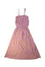 A Purple Sleeveless Dresses from Bobo Choses in size 6T for girl. (Front View)