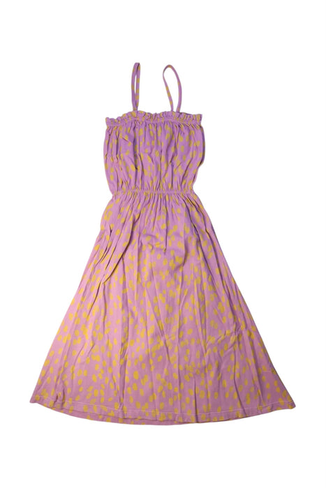 A Purple Sleeveless Dresses from Bobo Choses in size 6T for girl. (Back View)