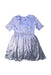A Blue Short Sleeve Dresses from Velveteen in size 10Y for girl. (Front View)