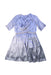 A Blue Short Sleeve Dresses from Velveteen in size 10Y for girl. (Back View)