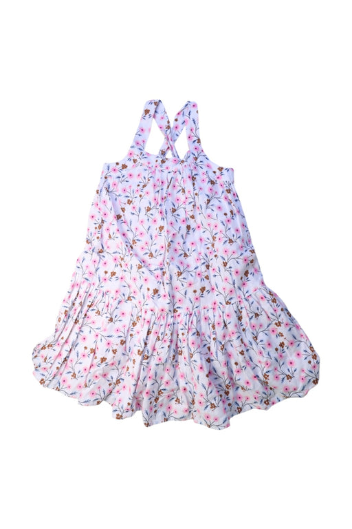 A White Sleeveless Dresses from Seed in size 7Y for girl. (Front View)