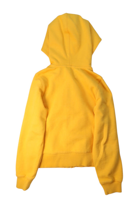 A Yellow Zippered Sweatshirts from The North Face in size 7Y for neutral. (Back View)